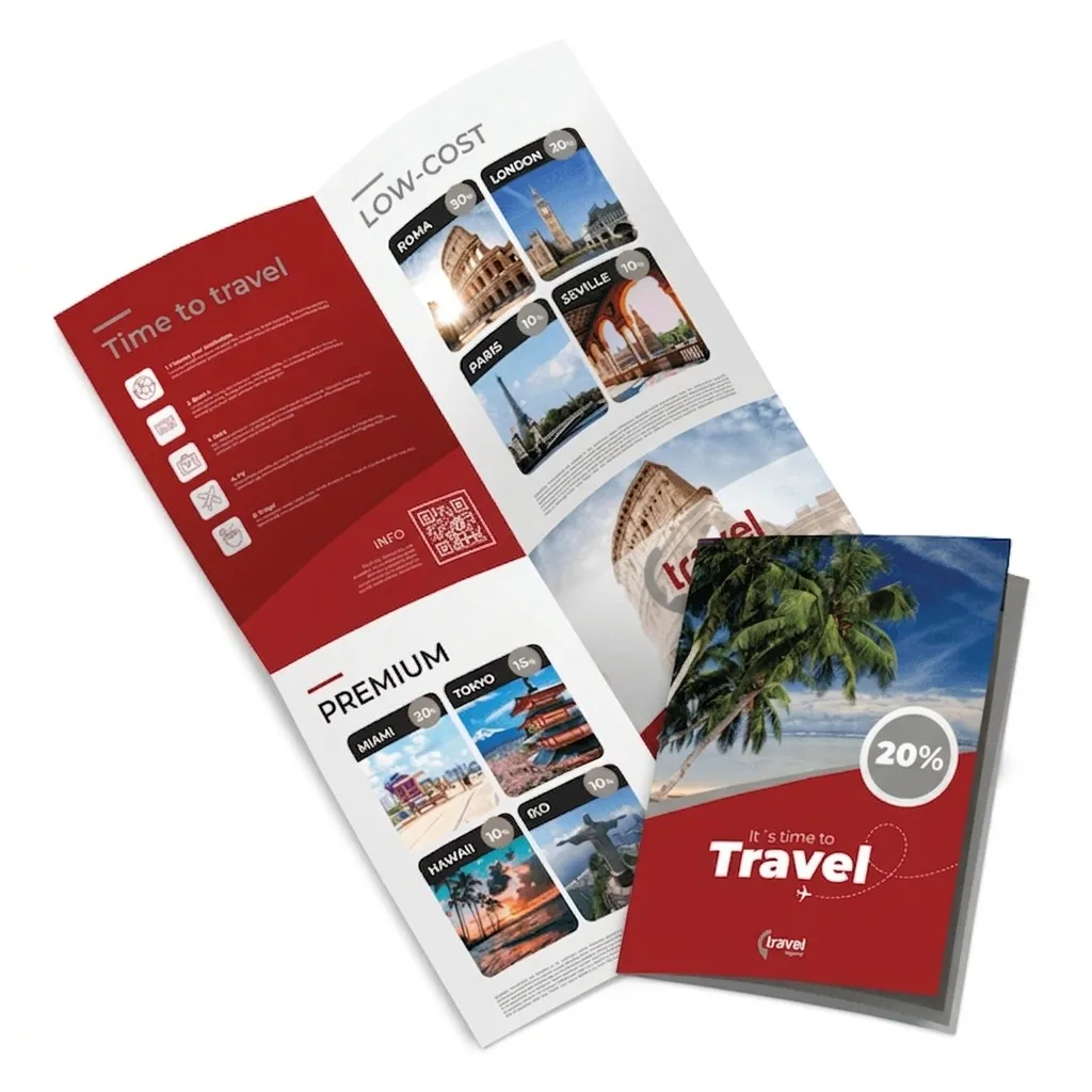 Cross-Fold Leaflets (Silk, 130gsm, a4, 25)