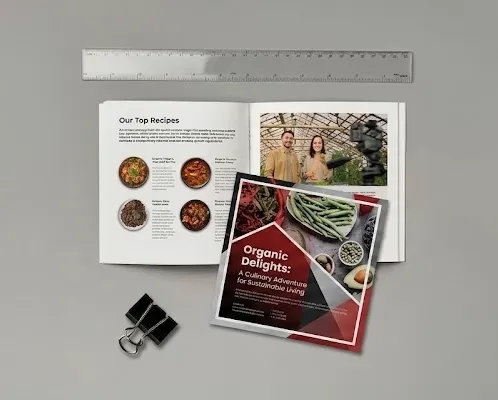 148mm Square Stapled Booklet (Silk, 90gsm, Matt, 8pp, Silk, 170gsm, 25)