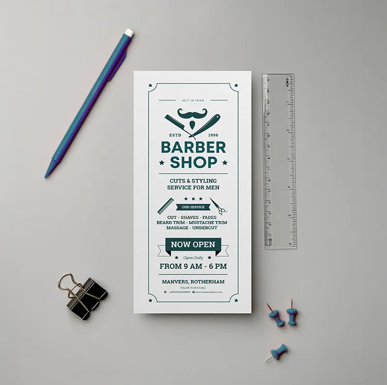 DL Flyers & Leaflets (Silk, 130gsm, Single Sided, Matt, 25)